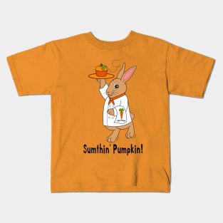 Sumthin Pumpkin: Cartoon Chef Rabbit Kids T-Shirt